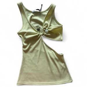 Christopher Esber Lemon Cut-Out Tank Top